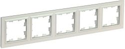 BRITE Рамка 5-местная РУ-5-БрЖ жемчуг IEK BR-M52-K36