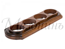 Рамка  четырехместная "Элегант" , цвет - темный дуб, ТМ "МезонинЪ" GE70704-26 GE70704-26