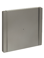 FORTE&PIANO Выключатель 1-клавишный проходной с индикацией 10А FP504 сталь IEK FP-V12-1-10-1-K46