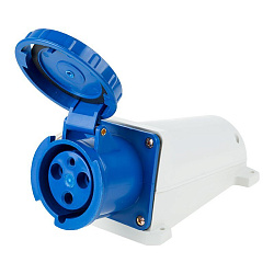 Розетка 133 стационарная 2Р+РЕ 63А 220В IP67 REXANT 11-8915