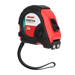 Рулетка измерительная Профи прорезиненный корпус, магнитная, 3м х 16мм REXANT 12-9012