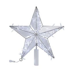 Светодиодная фигура Звезда 50 см, 80 светодиодов, с трубой и подвесом, цвет свечения белый NEON-NIGHT 514-272