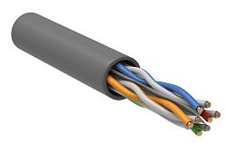 ITK Витая пара U/UTP кат.6 4х2х23AWG solid PVC серый (305м) LC1-C604-111