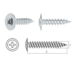 Саморез 4.2х25 мм с прессшайбой, цинк, острый (1000 шт в карт. уп.) STARFIX SMC3-32776-1000