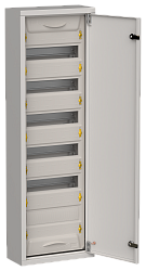 TITAN 5 Корпус металлический ЩРн-72 (1х72) 960х310х140мм IP31 серый (одна дверь) IEK TI5-50-N-072-31-7035