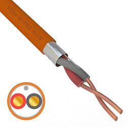 Кабель огнестойкий КПСЭнг(А)-FRLS 1x2x1,50мм², бухта 200м REXANT 01-4905-1
