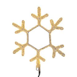 Фигура Снежинка цвет ТЕПЛЫЙ БЕЛЫЙ, размер 45x38 см NEON-NIGHT 501-212