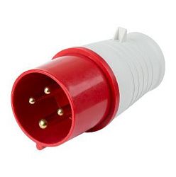 Вилка переносная 024 3Р+РЕ, 32А, 415В IP44 DEKRON 0908-0004