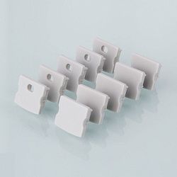 Комплект заглушек для накладного алюминиевого профиля светодиодной ленты (10 пар) ZLL-2-ALP001-R Ele a029097