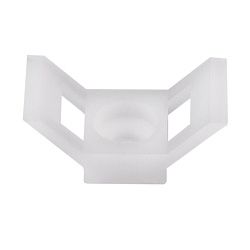 Площадка для крепления стяжки 29x15х5 мм, белая (100 шт/уп) REXANT 07-2104