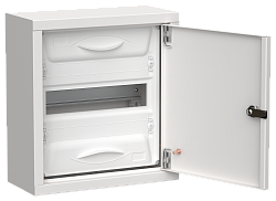 TITAN 5 Корпус металлический ЩРн-12 (1х12) 335х310х140мм IP31 белый (одна дверь) IEK TI5-50-N-012-31