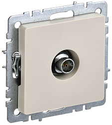 BRITE Розетка TV оконечная РТВ11-0-БрКр бежевый IEK BR-A10-O-K10