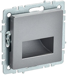 BRITE Подсветка светодиодная встраиваемая ПЛ20-БрС сталь IEK BR-FL20-K46