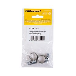 Хомут червячный 10-16-0,7 мм, (упак. 2 шт)  PROconnect 07-0610-8
