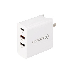 Сетевое зарядное устройство для iPhone/iPad REXANT 2xUSB+USB Type-С, переходник + адаптер, 48W белое 18-2214