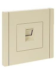 FORTE&PIANO Розетка компьютерная RJ45 кат.5E FP432 ваниль IEK FP-K10-1-K10