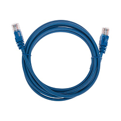 Патч-корд U/UTP, CAT 5e, RJ45-RJ45, 26AWG, LSZH, синий, 2м REXANT 02-0104-2