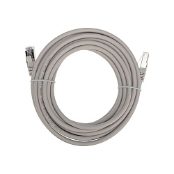 Патч-корд F/UTP, CAT 6, RJ45-RJ45, 26AWG, LSZH, серый, 5м REXANT 02-0210-5