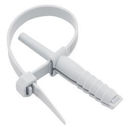 Хомут дюбельный серый (7х150) (50шт.) EKF PROxima plc-nst-7.2x150w