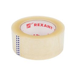 Скотч упаковочный 48мм х 50мкм, прозрачный, рулон 150м REXANT 09-4204