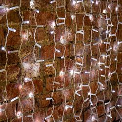 Гирлянда светодиодная Занавес 2х1,5м 300 LED БЕЛЫЙ белый ПВХ IP65 эффект мерцания 230В нужен блок 303-500-1 NEON-NIGHT 235-221