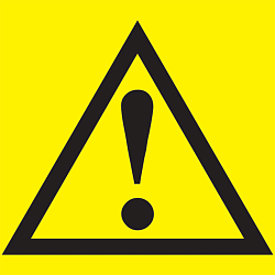 Самоклеящаяся этикетка 150х150мм "Внимание опасность" IEK YPC20-VNOPS-2-010