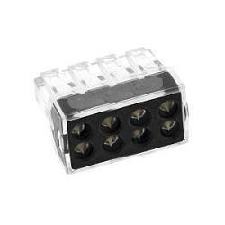 Клемма СМК 773-108 (с пастой) 8 отверстий 1,0-2,5 мм2 EKF plc-smk-108