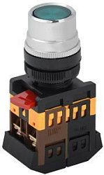 Кнопка ABLF-22 зеленый d=22мм неон/240В 1з+1р IEK BBT10-ABLF-K06