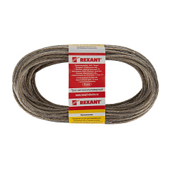 Трос стальной в ПВХ оплетке d=4,0мм, прозрачный (моток 20м) REXANT 09-5140
