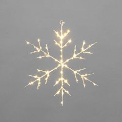Светодиодная подвесная фигура Снежинка на металлическом каркасе, цвет теплый белый NEON-NIGHT 501-056