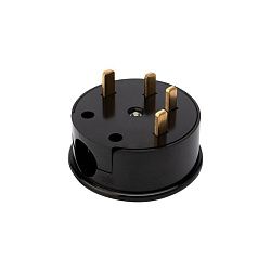 Вилка ВШ для электрической плиты 32А, 380В, 3Р+РЕ (ОУ) черная REXANT 11-8927