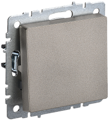 BRITE Выключатель 1-клавишный 10А ВС10-1-0-БрШ шампань IEK BR-V10-0-10-K37