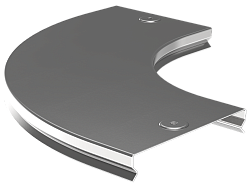 Крышка поворота плавного 90град (тип Г01) ESCA 400мм IEK CPG01D-0-90-400-08