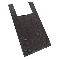 Пакет майка ПНД 42+20*75, 15мкм черная (100шт./уп) 61-0207