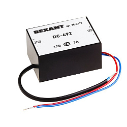 Блок питания стабилизированный 12В, 2А, внутренняя установка  DC-492 34-0492