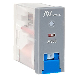 Реле промежуточное с кнопкой и мех. Индикацией RPAt 25/1 12A 24В DC EKF rpat-25-1-24DC