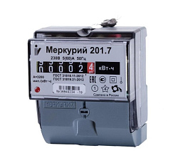 Счетчик электроэнергии однофазный Меркурий 201.7 MER201.7