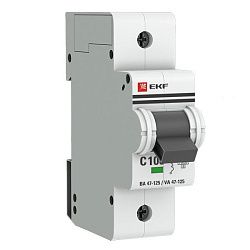 Авт. выкл. 1P 80А (D) 15кА ВА 47-125 EKF PROxima mcb47125-1-80D