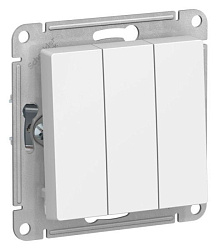 Выключатель 3-кл. AtlasDesign (сх. 1+1+1) 10AX механизм лотос SE ATN001331 1739925