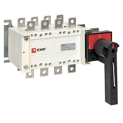 Рубильник-переключатель 250A 4P c рукояткой управления для прямой установки PowerSwitch EKF pscs-250-4