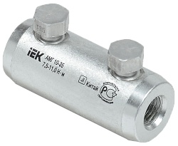 Алюминиевая механическая гильза со срывными болтами АМГ 10-35 IEK UZA-29-S10-S35-35