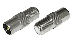 Переходник гнездо F – штекер TV REXANT 05-4303
