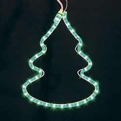 Фигура "Елочка" цвет зеленый, размер 33*25 см  NEON-NIGHT 501-216