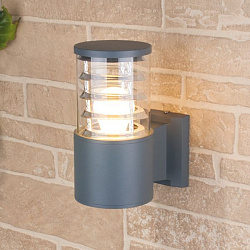 Светильник уличный настенный 1408 TECHNO серый Elektrostandard a032623