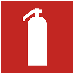 Этикетка самоклеящаяся 150х150мм "Огнетушитель" IEK LPC10-1-15-15-OGNT