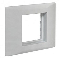 Рамка+суппорт 2 модуля (1 пост) для парапетного кабельного канала EKF C-Line sup-2-105-50