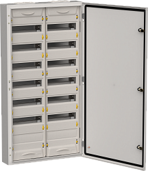 TITAN 5 Корпус металлический ЩРн-168 (2х84) 1085х570х140мм IP54 серый (одна дверь) IEK TI5-50-N-2X084-54-7035