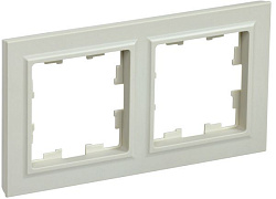 BRITE Рамка 2-местная РУ-2-БрКр бежевый IEK BR-M22-K10