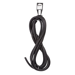 Труба автомобильная гофрированная ПП, Ø9,8мм, разрезная (бухта 5 м/уп) REXANT 15-1005