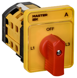 Переключатель кулачковый стандартная рукоятка 63А схема 98 IEK MI-CS10-063-098